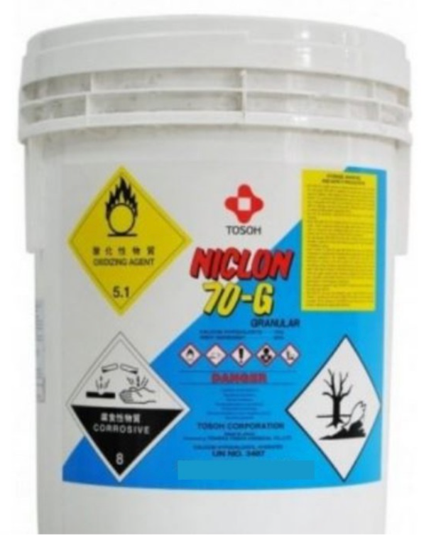 Pool Chemicals - Niclon Chlorine 70% Japan, 45kg. - FOR RESERVATION ONLY