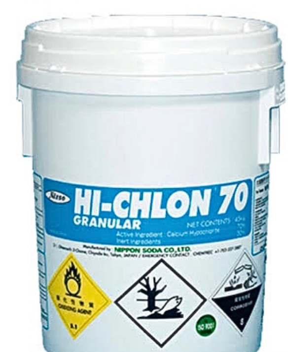 Pool Chemicals -Hichlon Chlorine 70% Japan, 45kg. - FOR RESERVATION ONLY